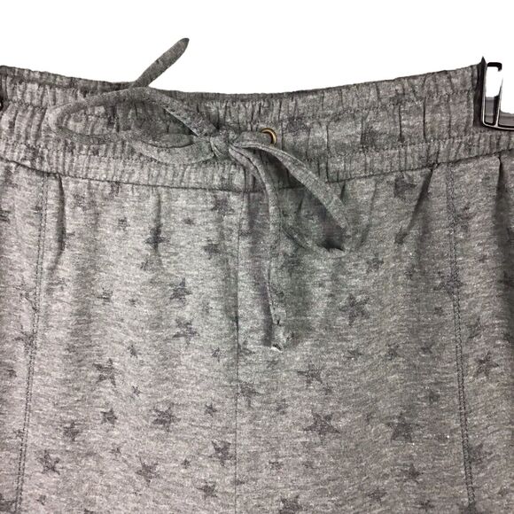 Knox Rose Women’s Star Print Jogger Sweatpants Size Large Coal Grey Lounge Pants - Picture 6 of 16